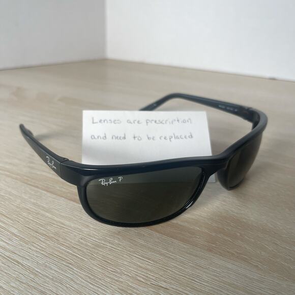 Ray-Ban RB2027 601/W1 Sunglasses De Luxe Polarized Black Italy FRAMES ONLY - Picture 1 of 8